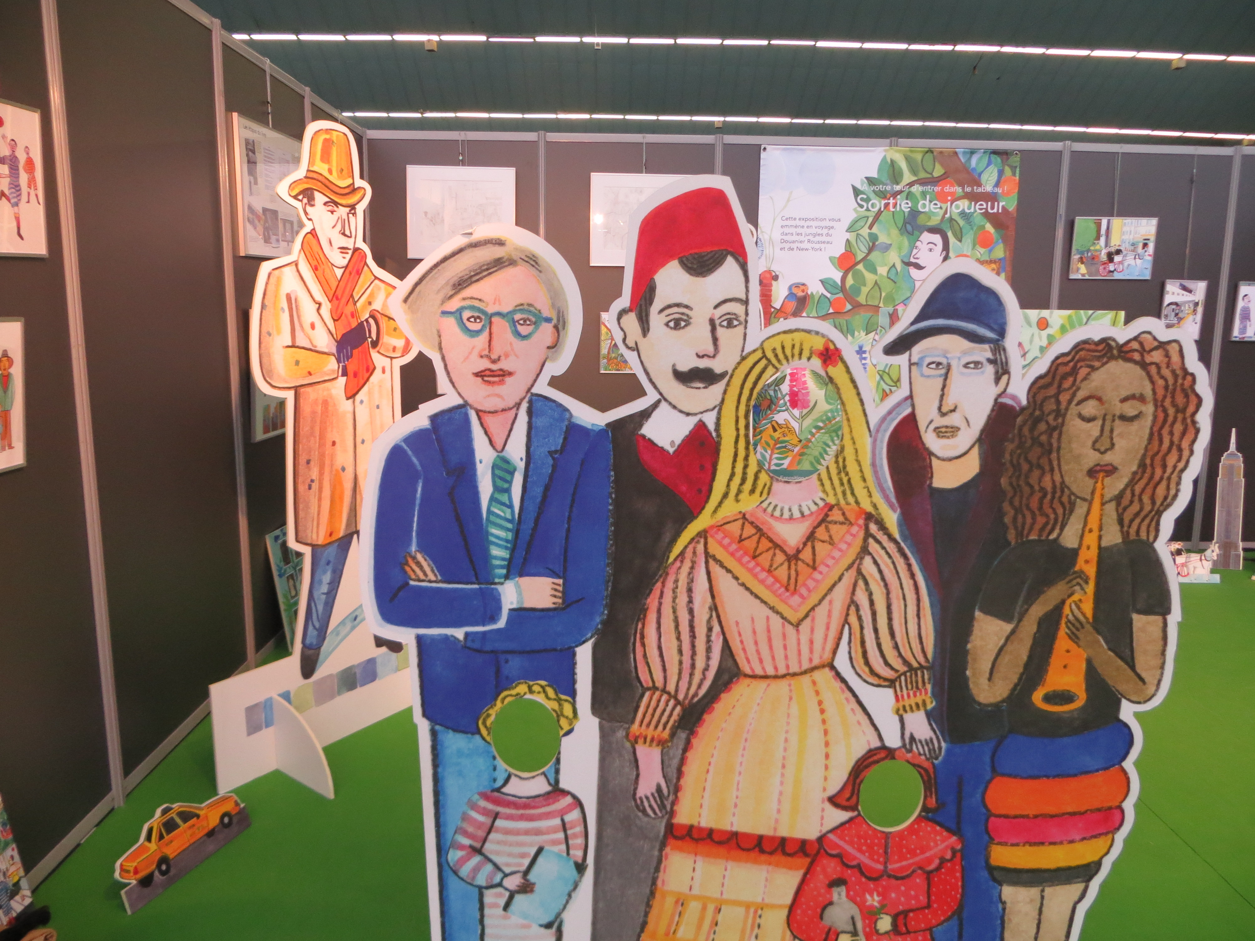 The exhibit “Sortie de joueur” in Charleroi